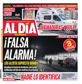 Cover of Periodico Al Dia (Salamanca)