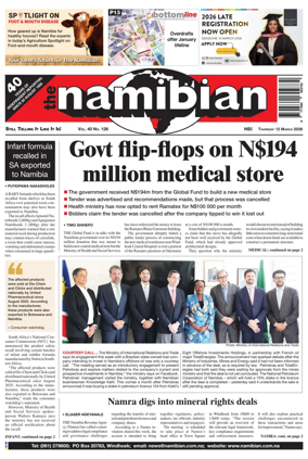 Cover of The Namibian