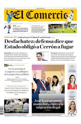 Cover of Diario El Comercio