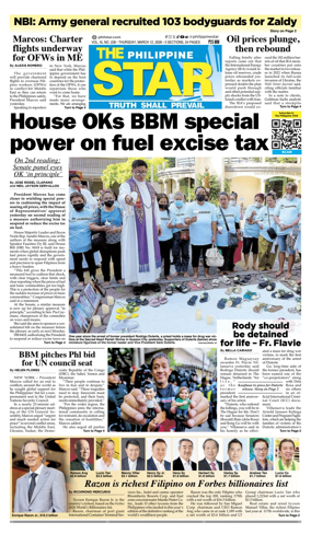 Cover of The Philippine Star