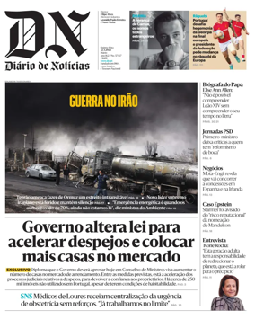 Cover of Diario de Noticias
