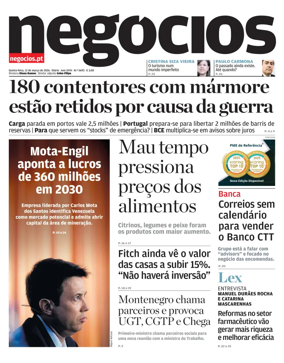 Cover of Jornal de Negocios