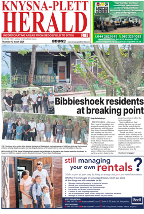 Cover of Knysna-Plett Herald