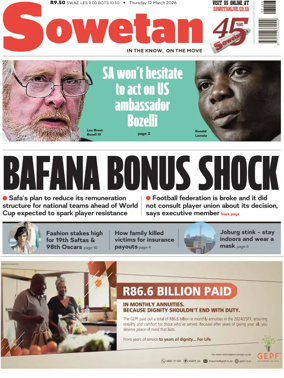 Cover of Sowetan