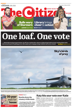 Cover of The Citizen (KZN)