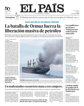 Cover of EL PAIS Catalunya