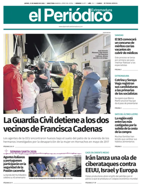 Cover of El Periodico Extremadura
