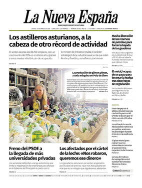 Cover of La Nueva Espana (Oriente)