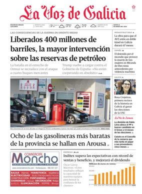 Cover of La Voz de Galicia (Arousa)