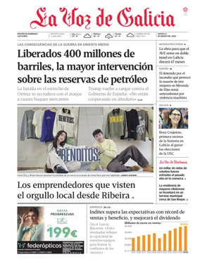 Cover of La Voz de Galicia (Barbanza)