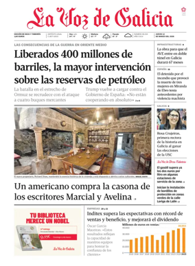 Cover of La Voz de Galicia (Deza)