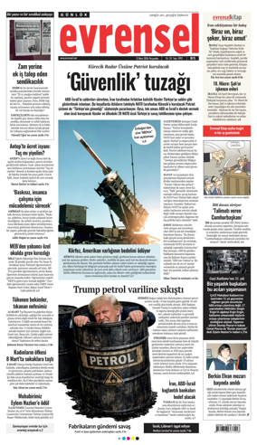 Cover of Evrensel Gazetesi