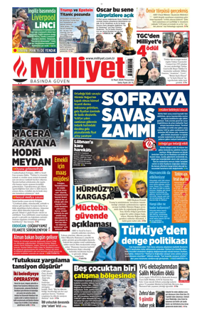 Cover of Milliyet