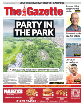 Cover of Blackpool Gazette