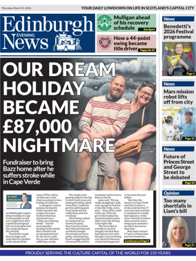 Cover of Edinburgh Evening News