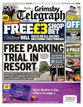 Cover of Grimsby Telegraph