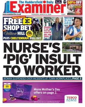 Cover of Huddersfield Daily Examiner