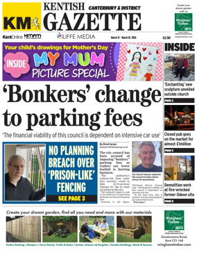 Cover of Kentish Gazette Canterbury & District