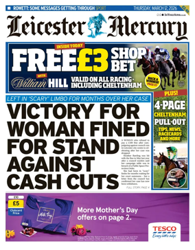 Cover of Leicester Mercury