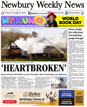 Cover of Newbury Weekly News