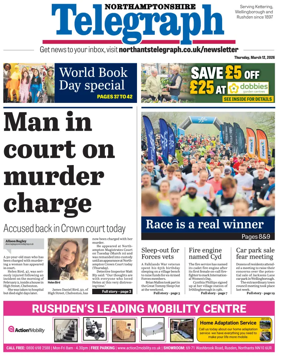 Cover of Northants Evening Telegraph