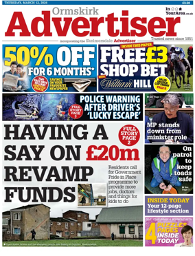 Cover of Ormskirk Advertiser