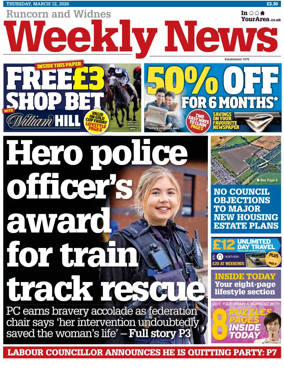 Cover of Runcorn & Widnes Weekly News