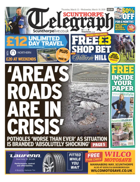 Cover of Scunthorpe Telegraph