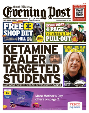 Cover of South Wales Evening Post