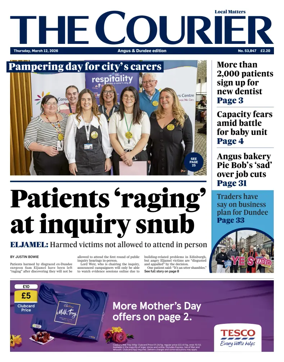 Cover of The Courier & Advertiser (Angus and Dundee)