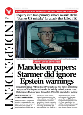 Cover of The Independent