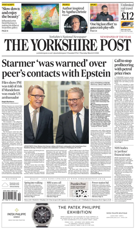 Cover of Yorkshire Post