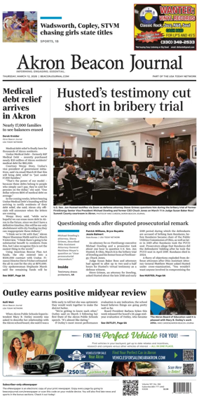 Cover of Akron Beacon Journal