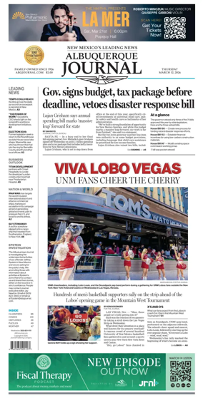 Cover of Albuquerque Journal