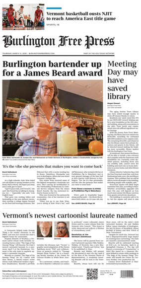 Cover of Burlington Free Press