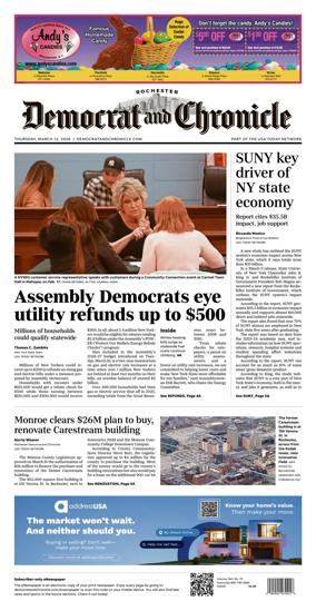 Cover of Democrat and Chronicle