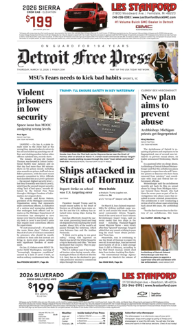 Cover of Detroit Free Press