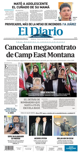 Cover of El Diario de El Paso