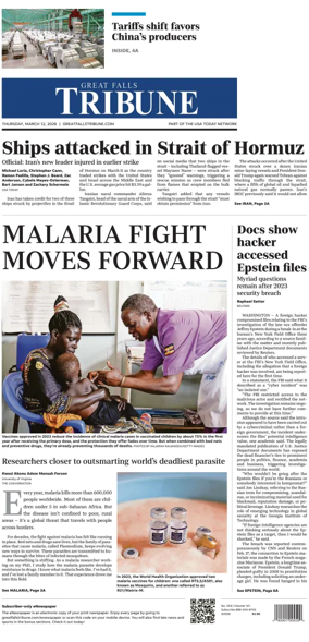 Cover of Great Falls Tribune