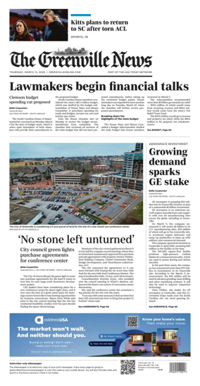 Cover of The Greenville News