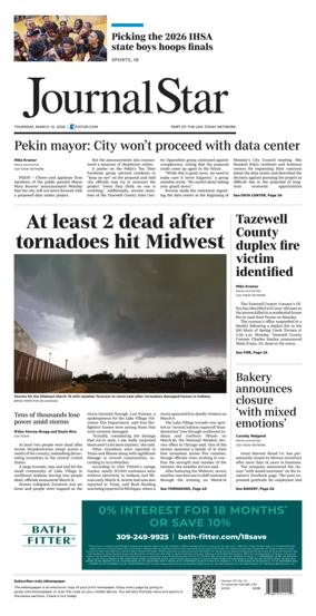 Cover of Journal Star (Peoria)