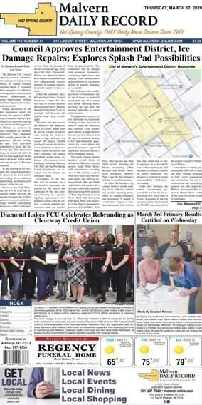 Cover of Malvern Daily Record