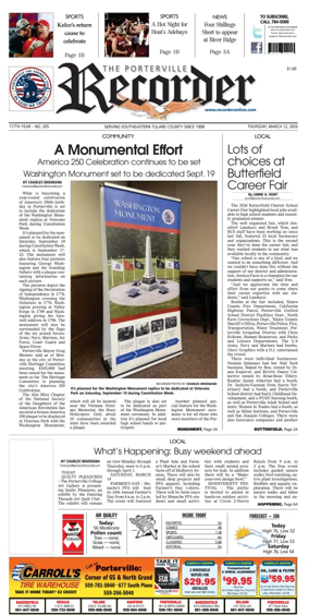 Cover of Porterville Recorder