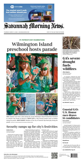 Cover of Savannah Morning News