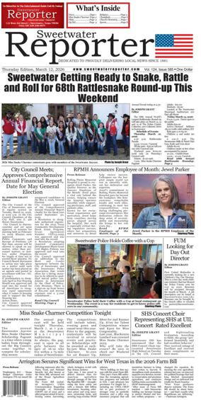 Cover of Sweetwater Reporter