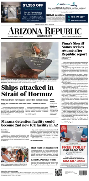 Cover of The Arizona Republic