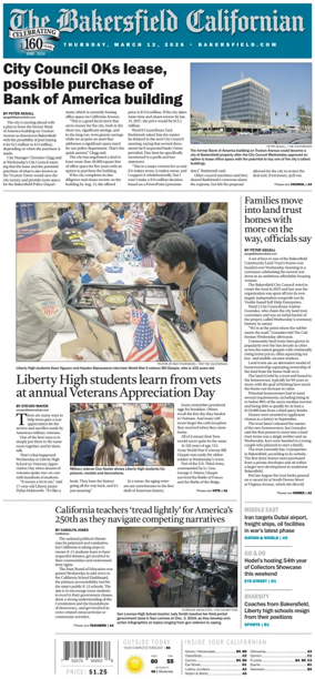 Cover of The Bakersfield Californian