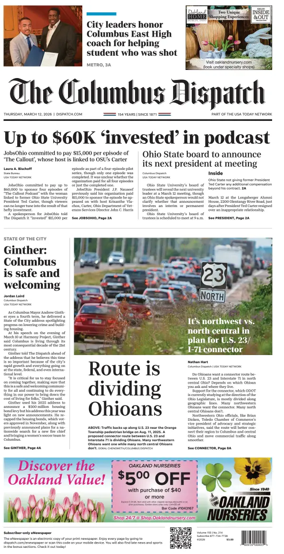 Cover of The Columbus Dispatch
