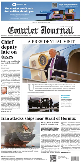 Cover of The Courier-Journal (Louisville)