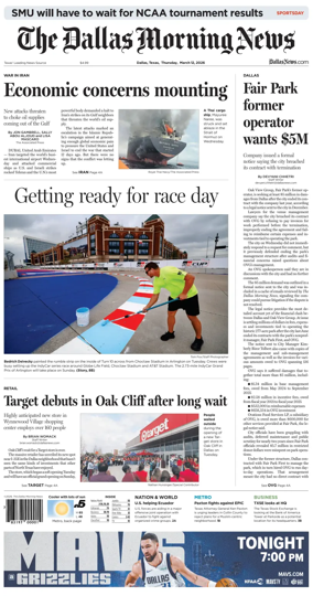 Cover of The Dallas Morning News